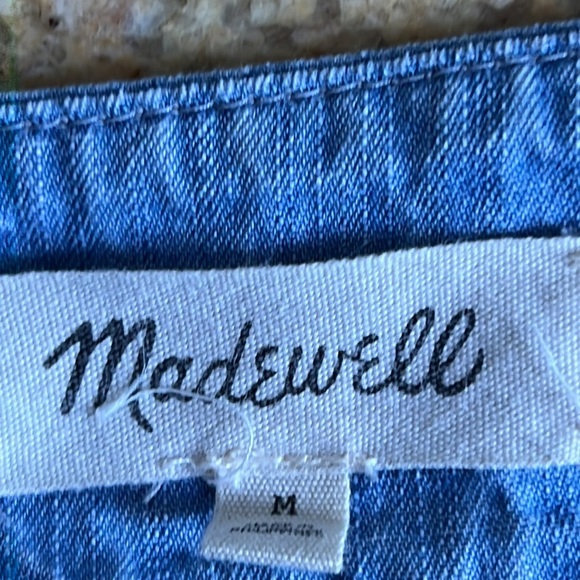Madwell Denim Flowy Square-Neck Top Women's Size S - Picture 7 of 8